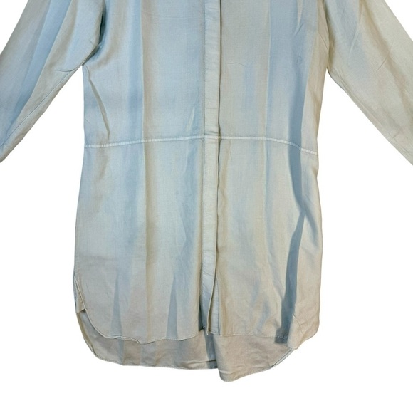 Wilfred Button Up Gray Blue Dress Womens Size Medium - Picture 10 of 11